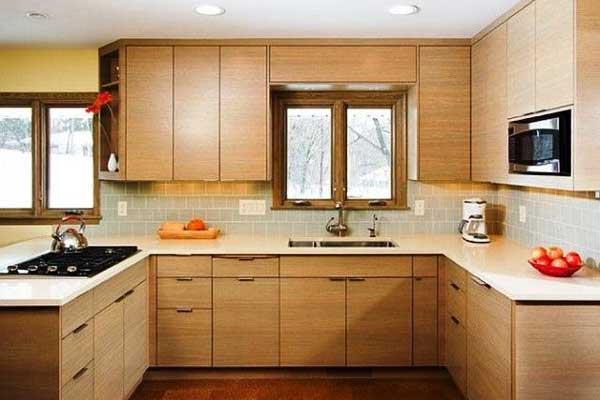 Báo giá tủ bếp gỗ công nghiệp mẫu hiện đại giá rẻ tại TP.HCM 2019